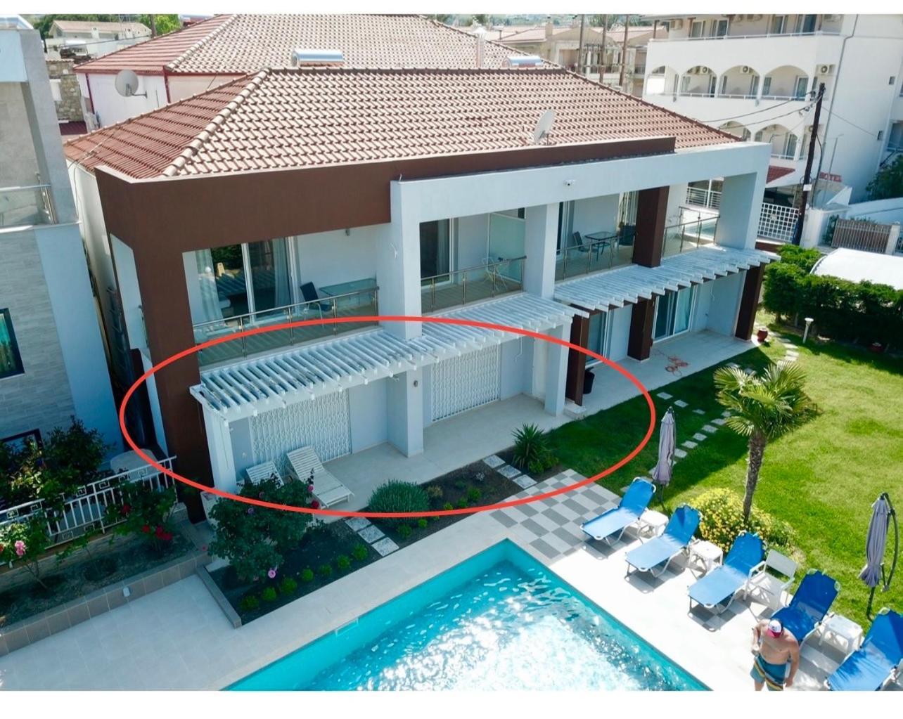 EllinFos ApartHotel Chaniotis Exterior foto